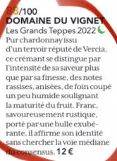 La cuvée Crémant Domaine du Vignet