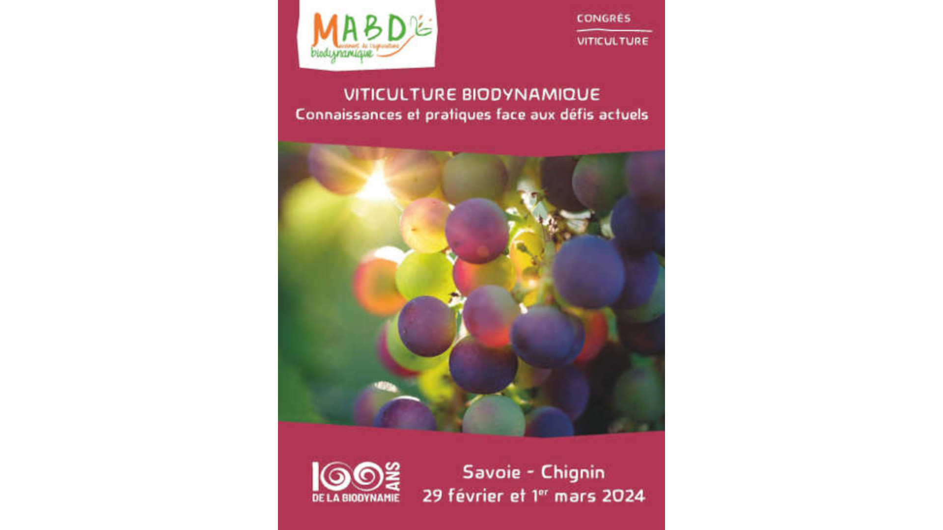 Forum Biodynamique MABD viticulture